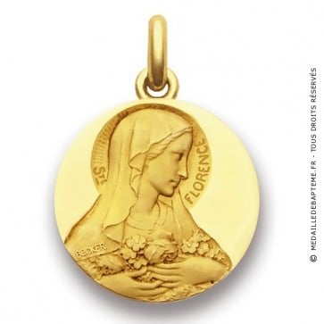 Médaille Sainte Florence  - medaillle bapteme Becker