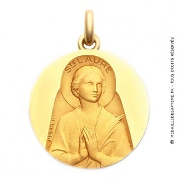 Médaille Sainte Laure  - medaillle bapteme Becker