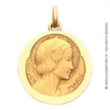 Médaille Sainte Marie  - medaillle bapteme Becker