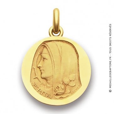 Médaille Sainte Rita  - medaillle bapteme Becker