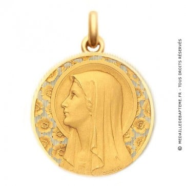 Médaille Vierge à l'Eglantier  - medaillle bapteme Becker