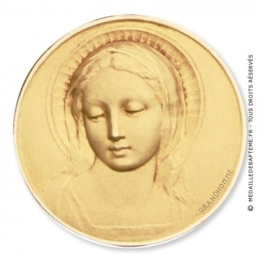 Médaille Becker Vierge Amabilis (Or Jaune)
