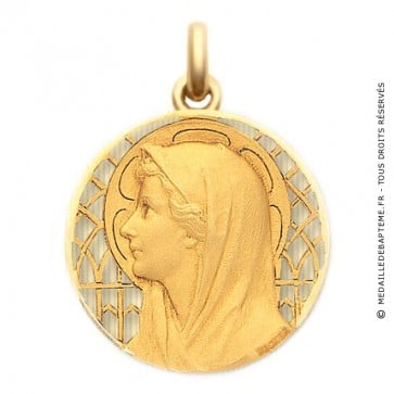 Médaille Vierge au Voile  - medaillle bapteme Becker