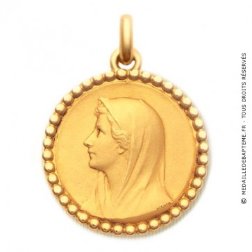 Médaille Vierge au Voile  - medaillle bapteme Becker