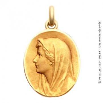 Médaille Vierge au Voile  - medaillle bapteme Becker