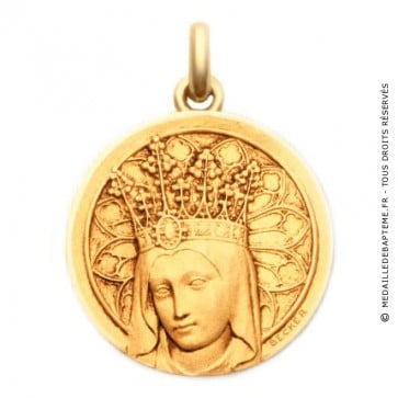 Médaille Vierge Couronnée  - medaillle bapteme Becker