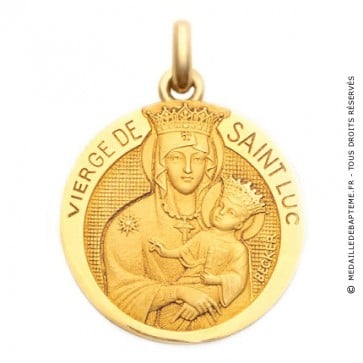 Médaille Vierge de St Luc  - medaillle bapteme Becker