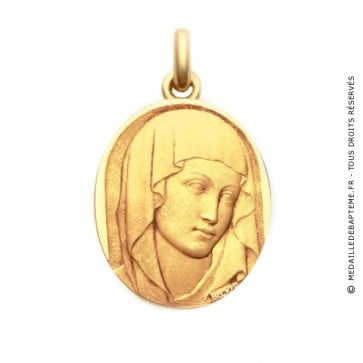 Médaille Vierge du XIII  - medaillle bapteme Becker