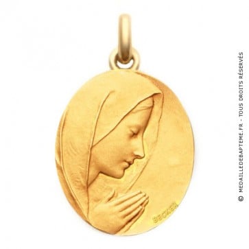 Médaille Vierge en Prière  - medaillle bapteme Becker