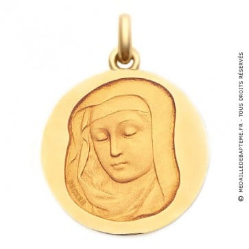 Médaille Vierge Médiévale  - medaillle bapteme Becker