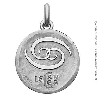 Médaille stylisée Zodiaque Cancer BECKER ( argent)