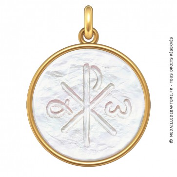 Médaille Le Chrisme (Or & Nacre)