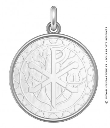 Médaille Chrisme (argent & Nacre)