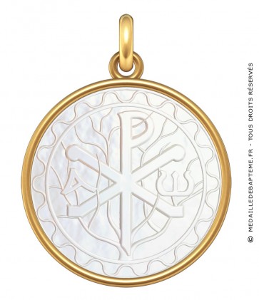 Médaille Chrisme (Or & Nacre)