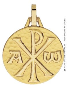 Médaille Chrisme (Or Jaune)