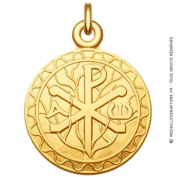 Médaille symbole Chrisme - Monogramme du Christ