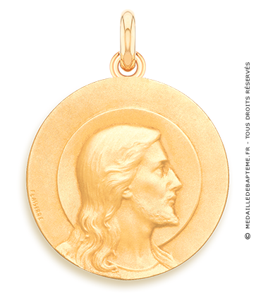 Médaille Christ  - medaillle bapteme Becker