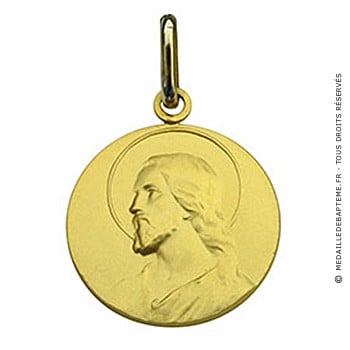 Médaille Christ Massive (Or Jaune)