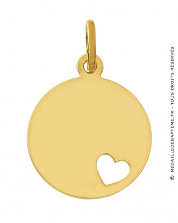 Médaille Coeur Ajouré (Or jaune 9k)