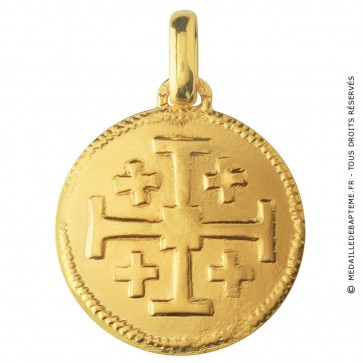 Médaille Croix de Jérusalem (Or Jaune)