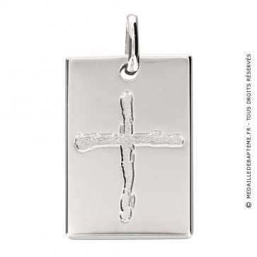 Médaille croix rectangulaire (Argent) Martineau