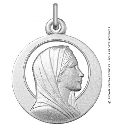 Médaille de la Vierge profil droit ajourée