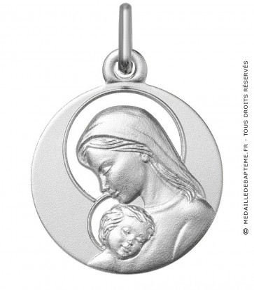 Médaille de la Vierge à l'enfant ajouré