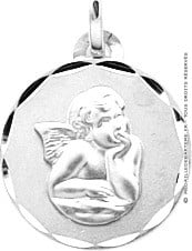 Médaille de l'Ange Raphaël ciselé 
