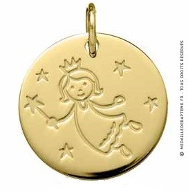 Médaille Fée Marraine (Or jaune 9K)