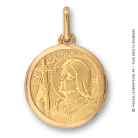 Médaille Sainte Jeanne d'Arc 9K
