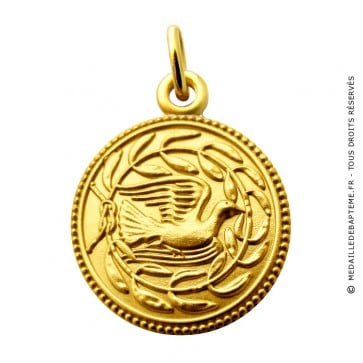 Médaille La colombe aux Lauriers (Or Jaune) 