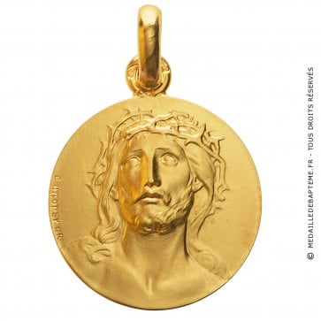 Médaille La Tête de Christ (Or Jaune)