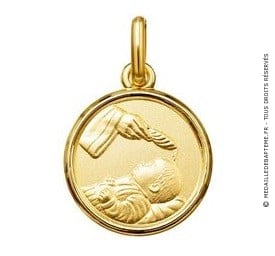 Médaille Le Baptême (Or Jaune)