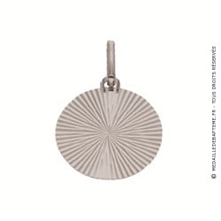 Médaille Lunaire (Or Blanc 9K)