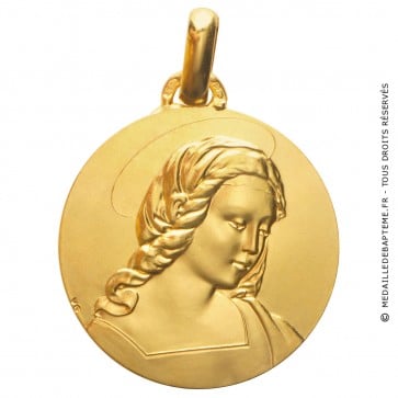 Médaille Madone d' Orléans (Or Jaune)