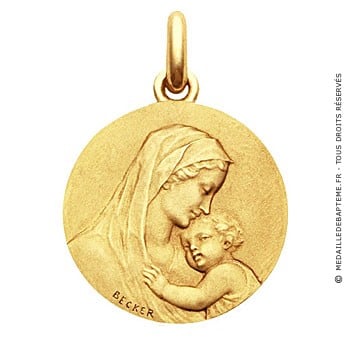 Médaille de la Maternité  - medaillle bapteme Becker