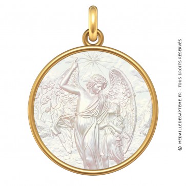 Médaille L'Ange Gardien (Or & Nacre)