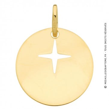Médaille étoile du Berger (Or Jaune 9k)