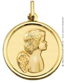 Médaille Petit Ange profil droit