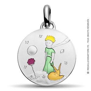 Médaille Petit Prince en couleur (Argent)