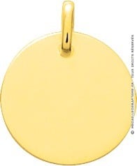 Médaille à graver (Plaqué Or)