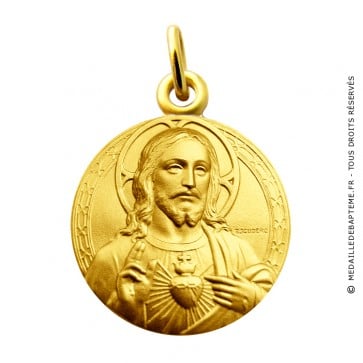 Médaille Sacré-Coeur de Jésus (Or Jaune)