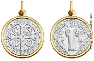 Médaille Saint-Benoit réversible