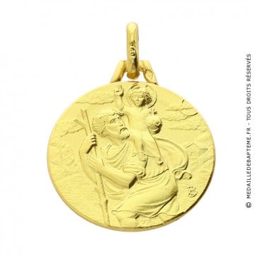 Médaille Saint-Christophe (or jaune)