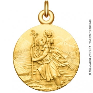 Medaille bapteme Saint Christophe