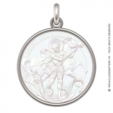 Médaille Saint-Georges (Argent & Nacre)