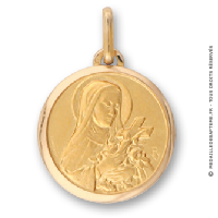 Médaille Sainte Thérèse (Or Jaune 9K)
