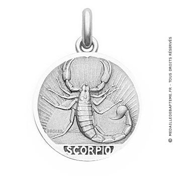 Médaille Zodiaque Scorpion BECKER ( argent)