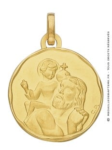 Médaille St Christophe (Or Jaune)