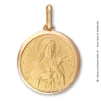 Médaille Ste-Thérèse de Lisieux 9K